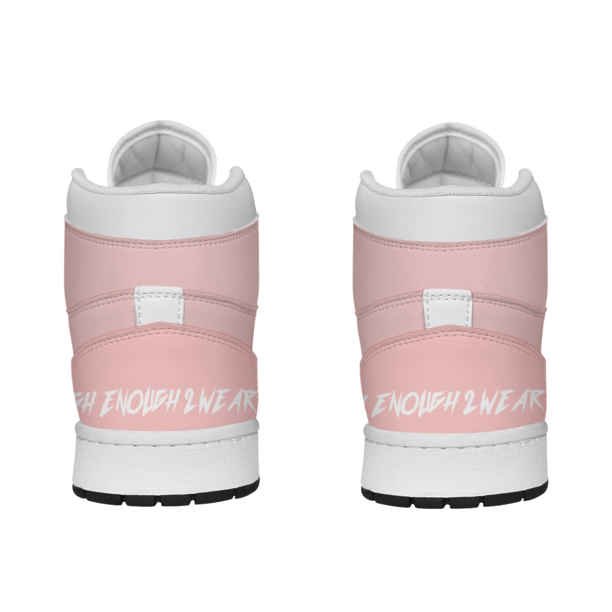 Men's Synthetic Leather Stitching Shoes pink and white